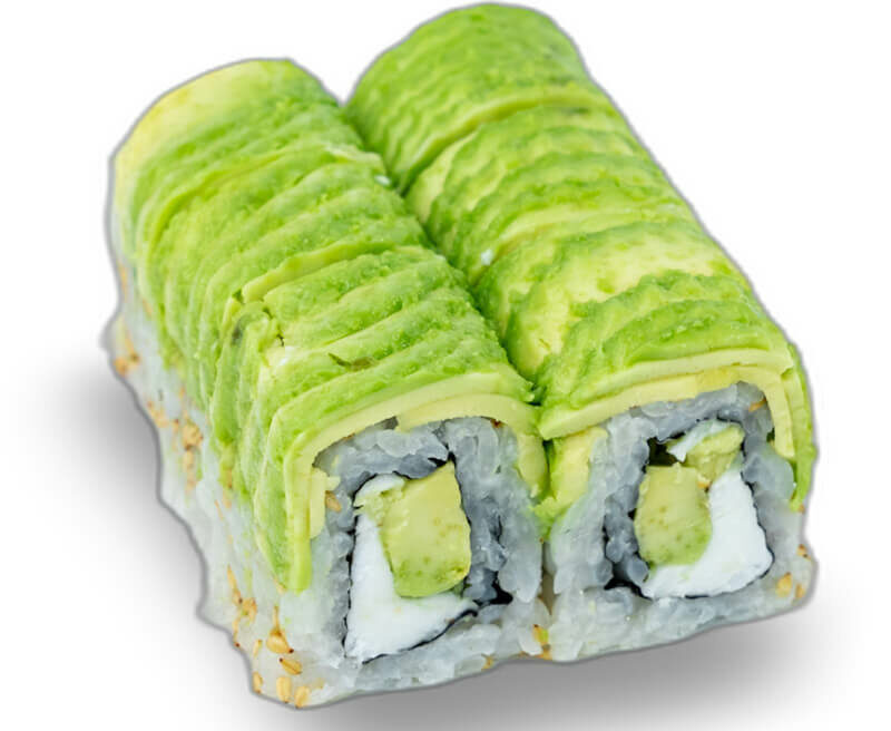 Green roll concombre cheese