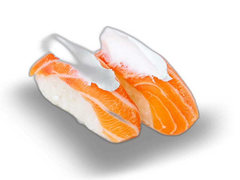 sushi saumon crème cheese vegan